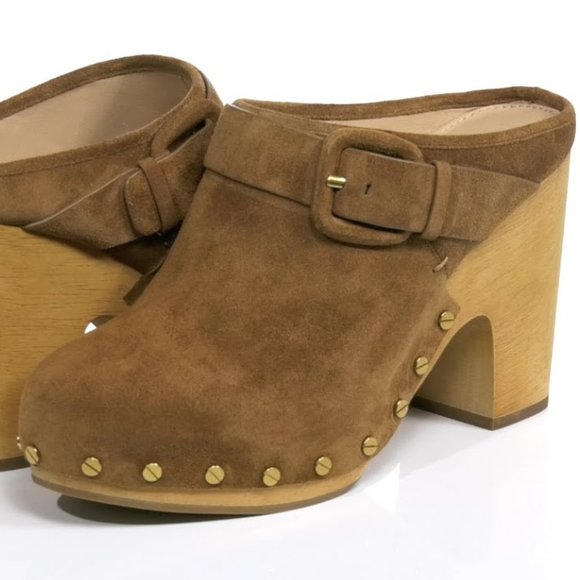 NEW Veronica Beard Dacey Clog Pecan Color Size 8.5Veronica...